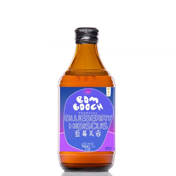 BOMBOOCH Kombuchua Blueberry Hibiscus 康普茶 藍莓芙蓉味 330ml