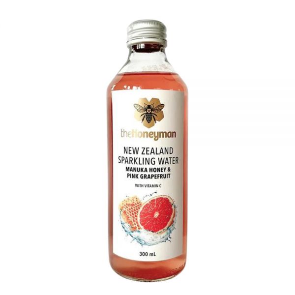 TheHoneyman New Zealand Sparkling Water Manuka Honey & Pink Grapefruit 天然麥蘆卡西柚有汽水 300ml